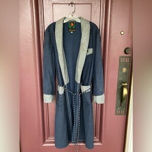 Blue and Gray Robe with Belt